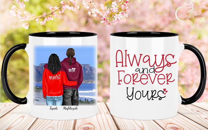 Casual couple in hoodies